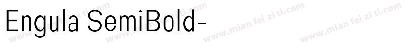 Engula SemiBold字体转换